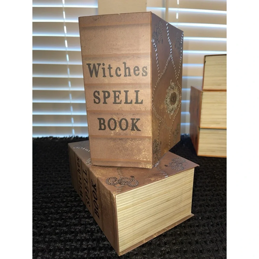 Halloween Storage Gift Boxes Faux Books Decor Witches Spells Potions‎ 2005